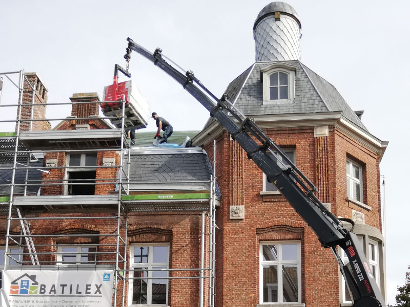 Remplacement de toiture sur monument classé
