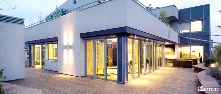 Terrasse avec protection EPDM