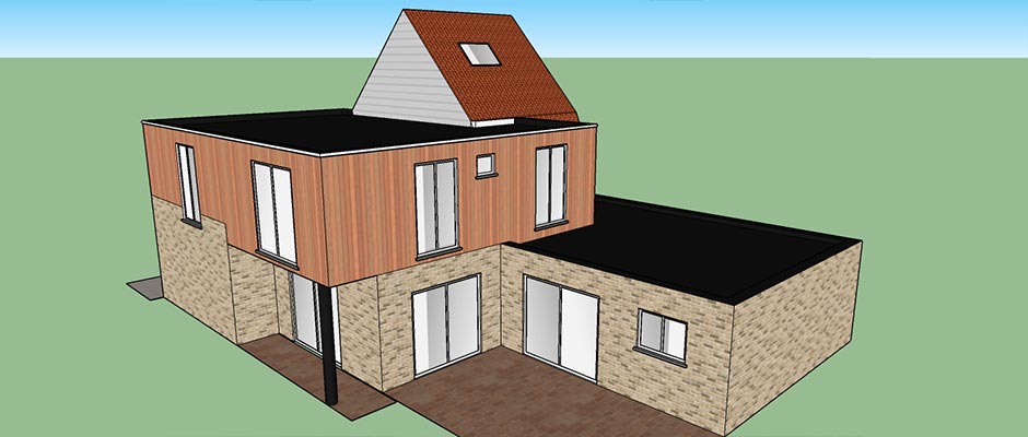 Vue 3d travaux renovation habitation