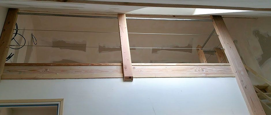 Vue rambarde de la mezzanine